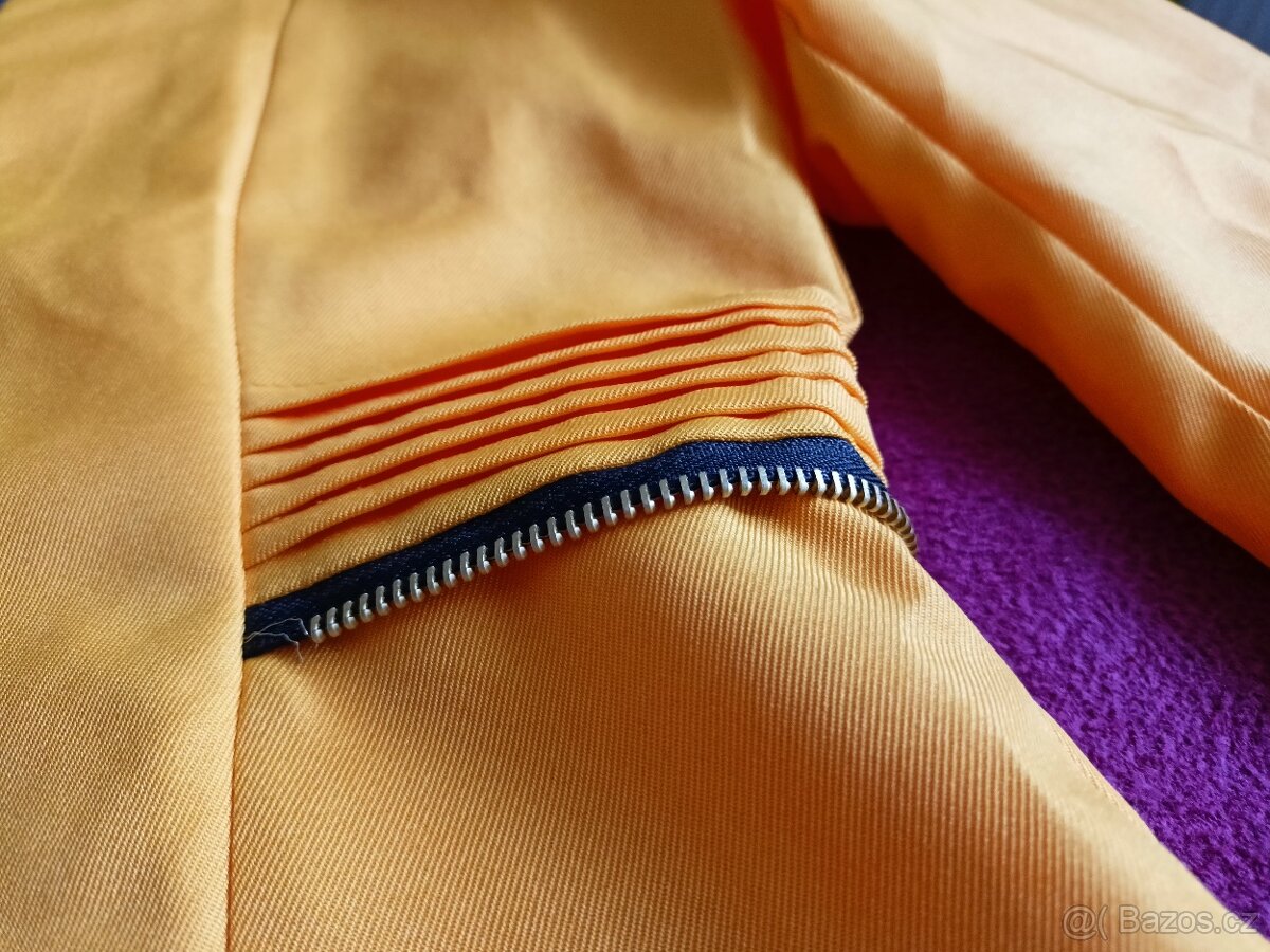Dámské žluté sako na zip - 6