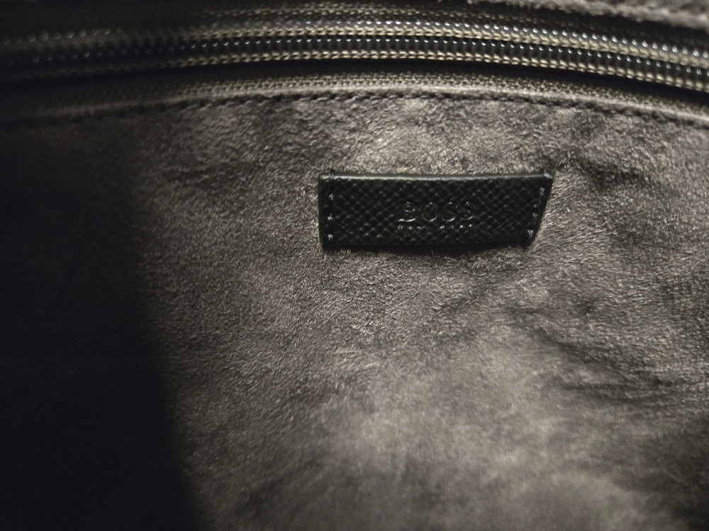 Pánská kožená taška Hugo Boss, originál černá NOVÁ - 6