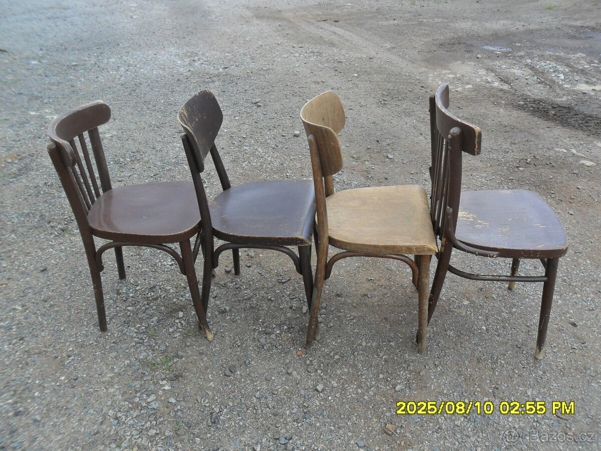 Prodám dřevěné a plastové židle - 6