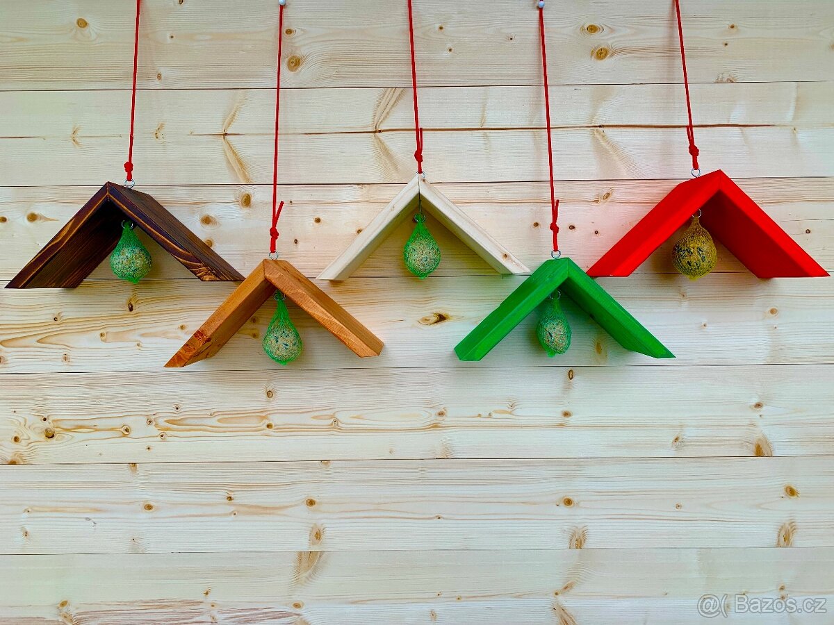 Krmítko pro ptáky - ruční práce - 6