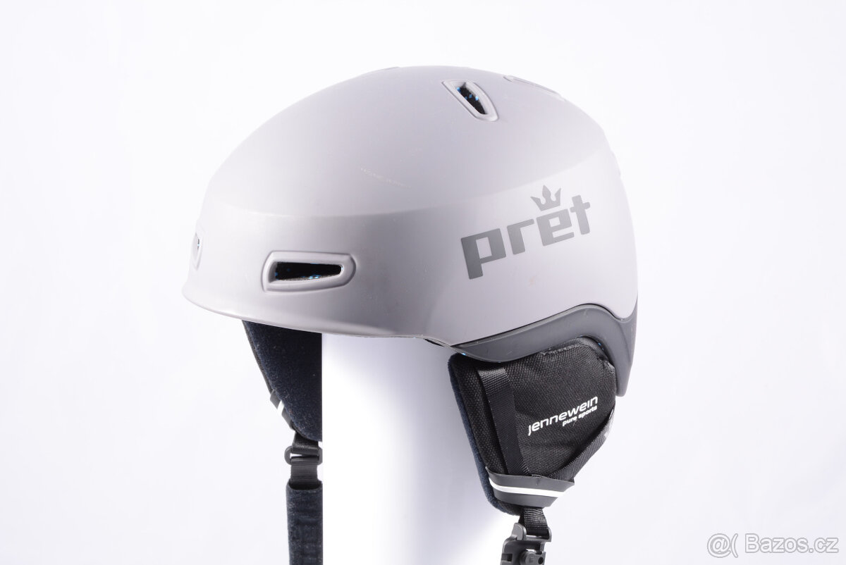 Použita lyžařská/snowboardová helma PRET EPIC, šedá/černá - 6