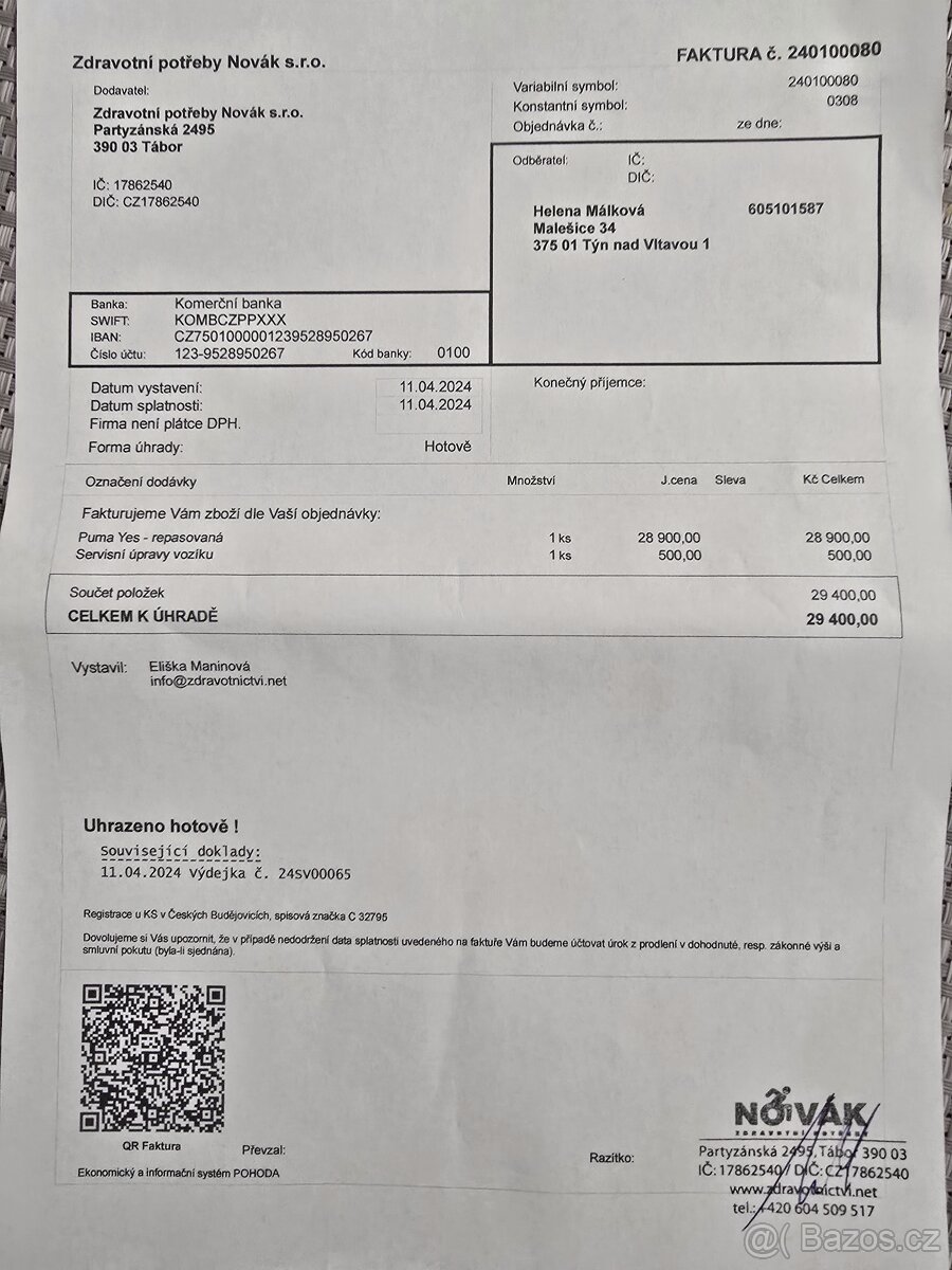 Elektrický invalidní vozík - 6