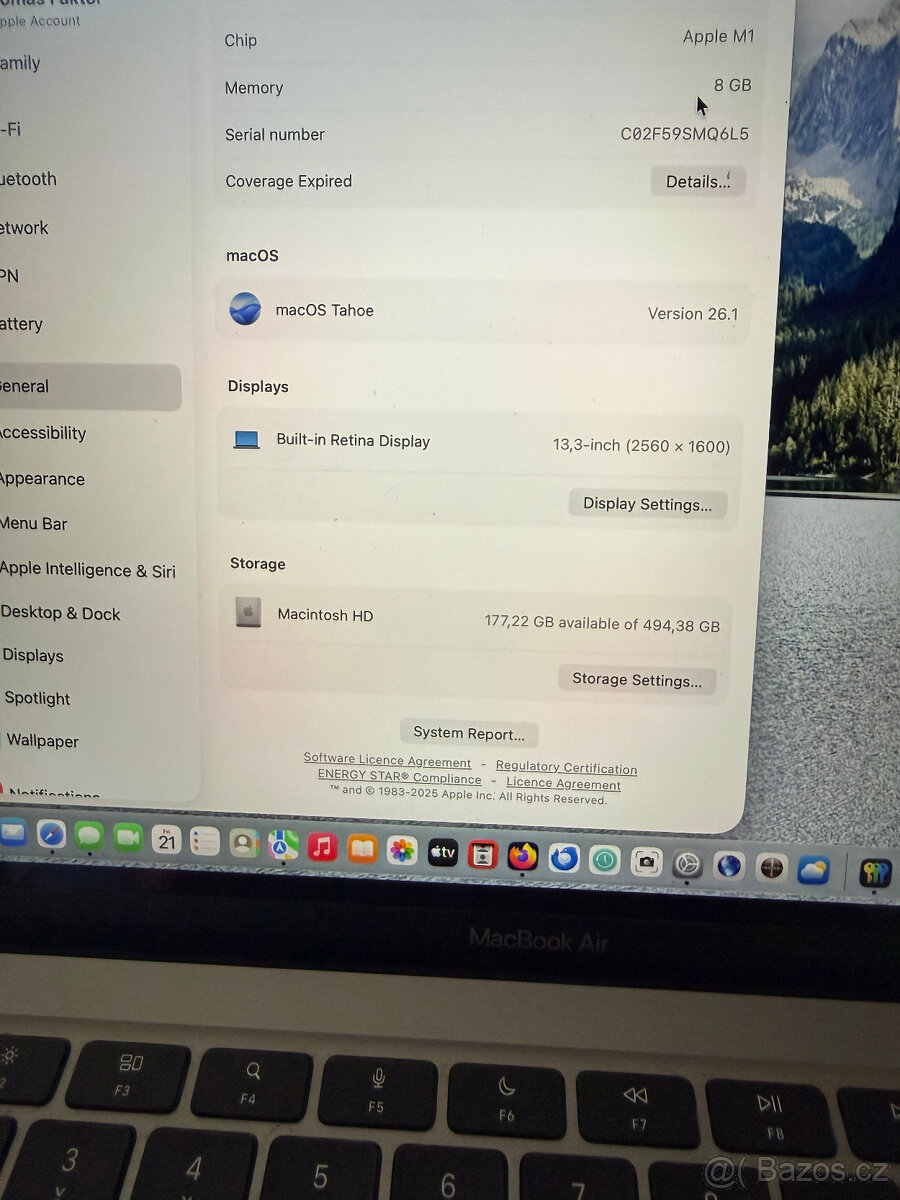 Macbook Air, M1, 512GB, česká klávesnice - 6