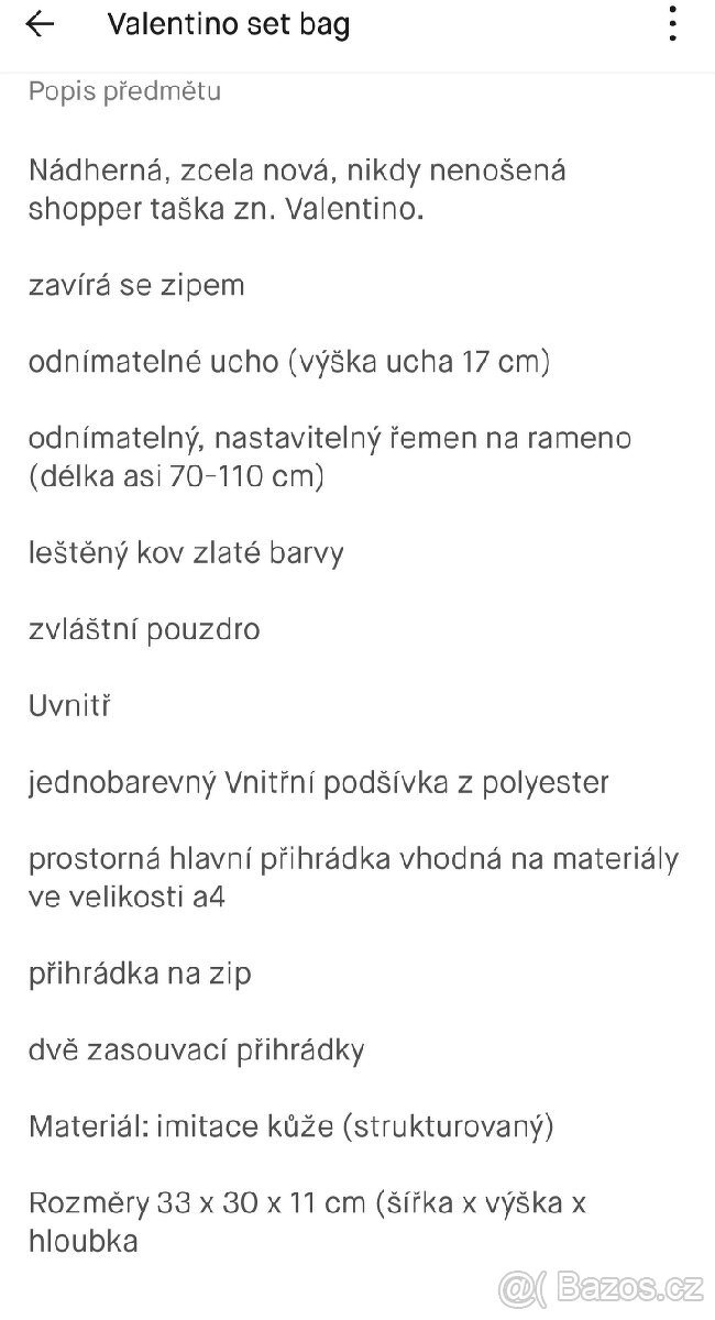 Valentino bag set - Nová - 6
