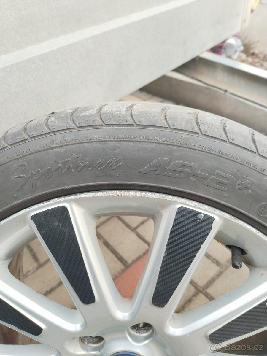alu kola ford 5x108 r17 +pneu - 6