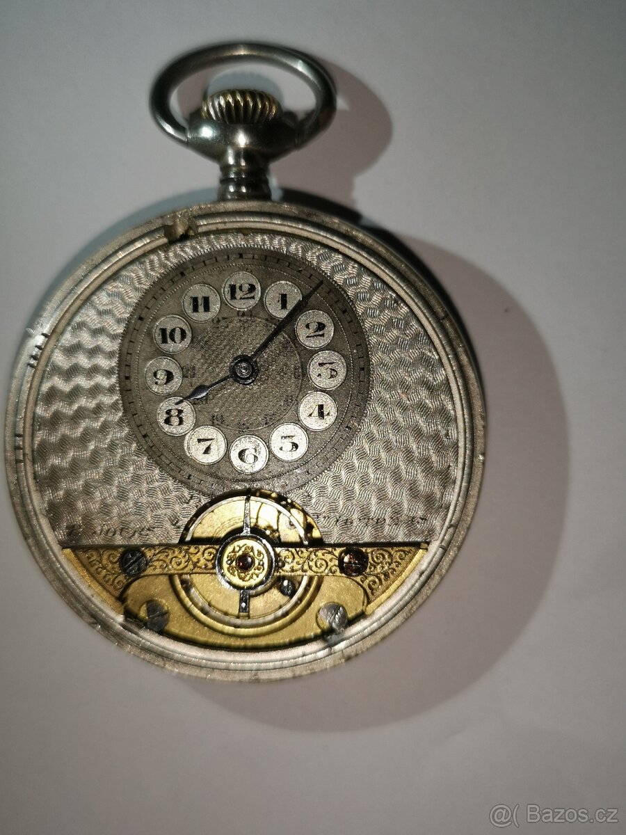 funkční švýcarské kapesní 8denní hodinky OCTOMAS (HEBDOMAS) - 6