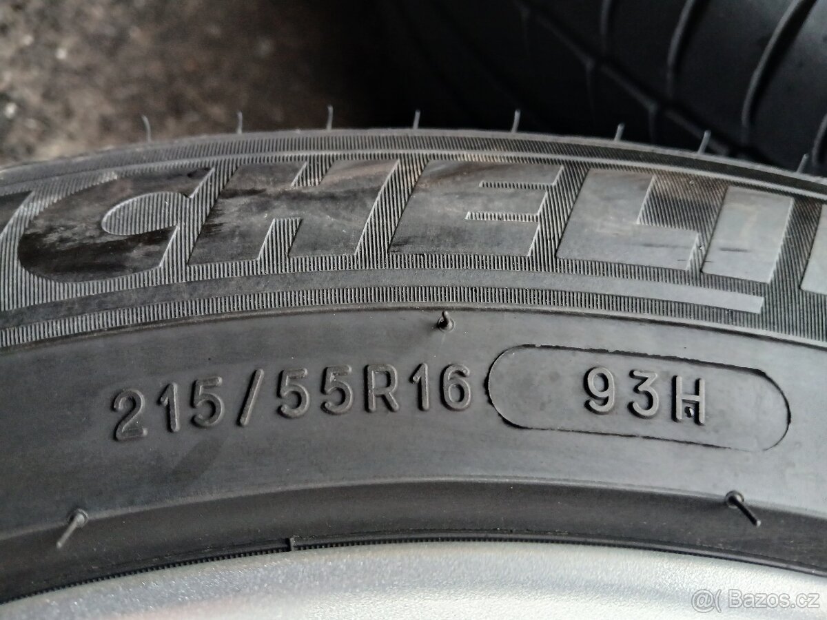 Prodám sadu Orig ALU kol Ford 215/55R16 letní - 6