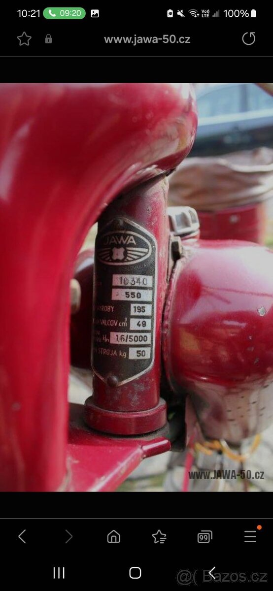 Jawa - 550 Pařez R.V.1955 - 6