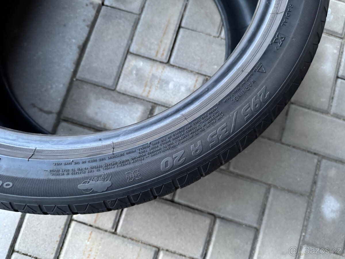 1ks zimní pneu Michelin pilot alpin pa3 - 295/35 r20 - 4-5mm - 6