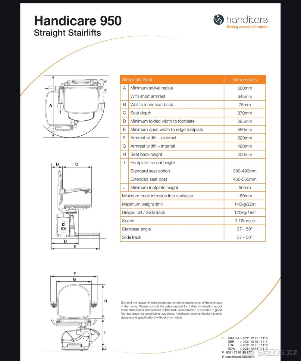 Schodišťová sedačka výtah + montáž - 6