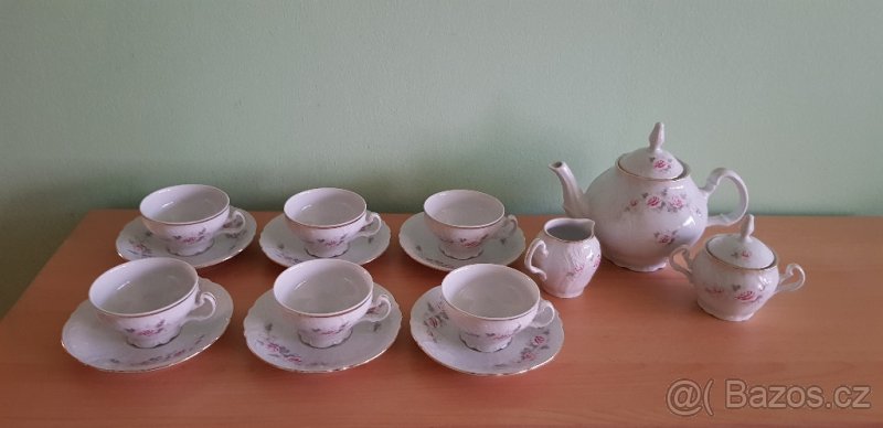 Čajová a kávová souprava růžičky Bernadotte - 6