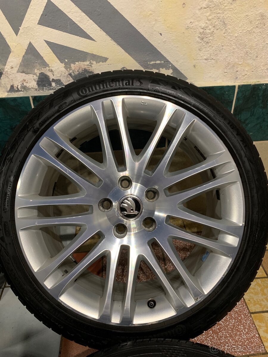 Alu kola Škoda R18 5X112 ZÁNOVNÍ LETNÍ PNEU 225/40 R18 LUXON - 6