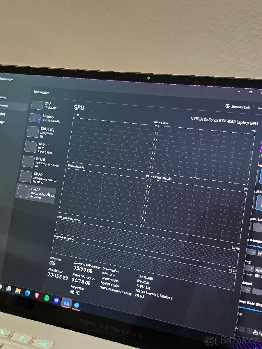 ASUS Rog Zephyrus G14 2024 Ryzen 9, RTX 4060 - 6