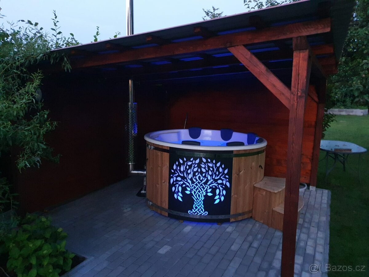 Koupací sud, hot tube, horka vana, vířivka,wellness,káď - 6