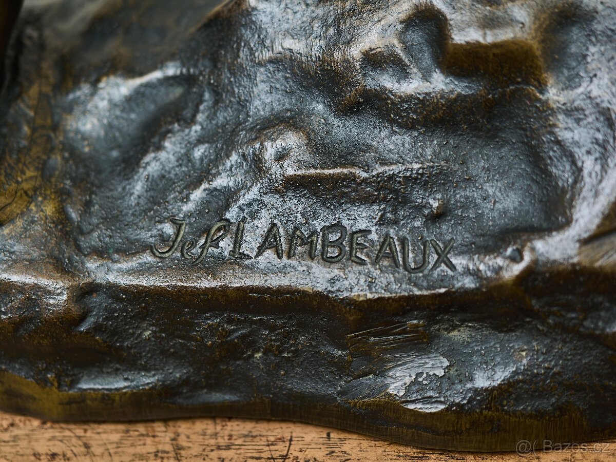 Jef Lambeaux - bronzová socha atleta - 6