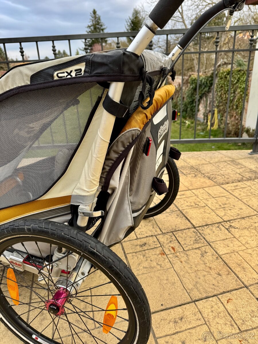 Chariot CX2 – dvoumístný vozík za kolo - 6