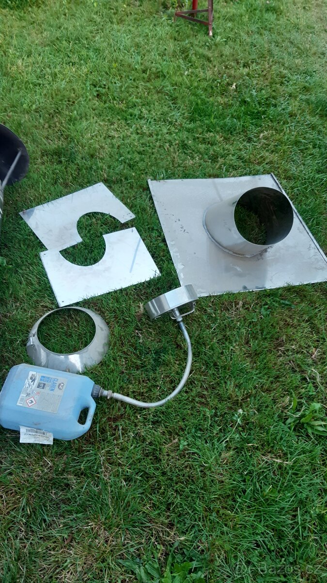 Komínová nerezová sestava pro peletová kamna 130mm - 6