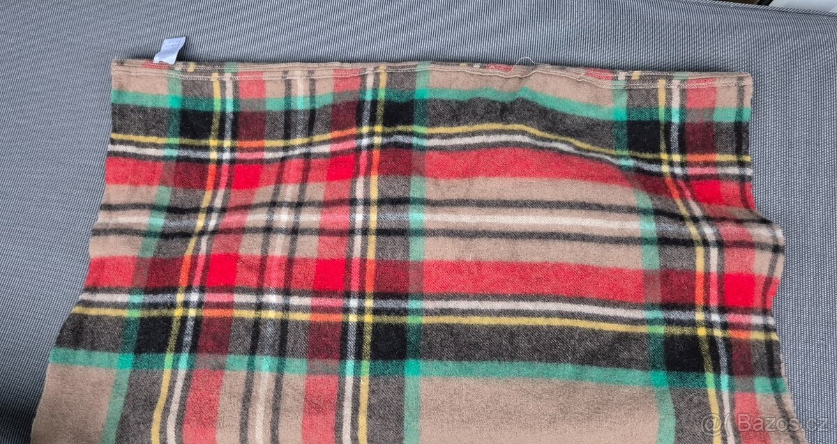 Nákrčník kulatá šála Fraas – 100 % vlna, tartan kostka - 6