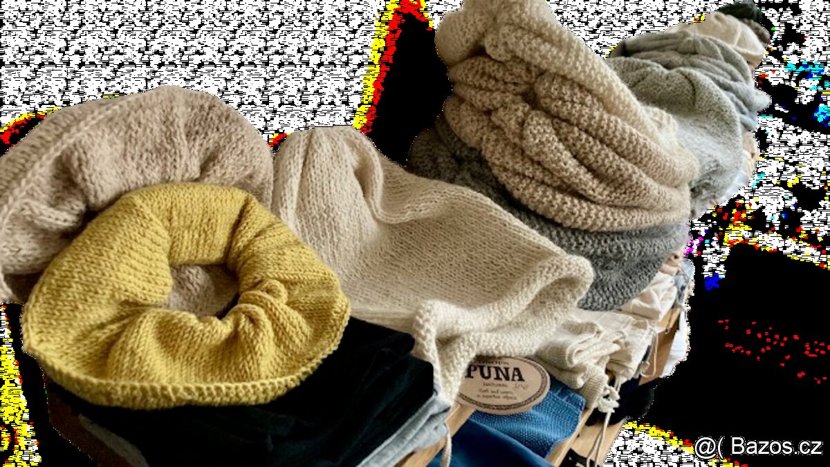 Handmade alpaka čepice šály rukavice ponožky atd. - 6