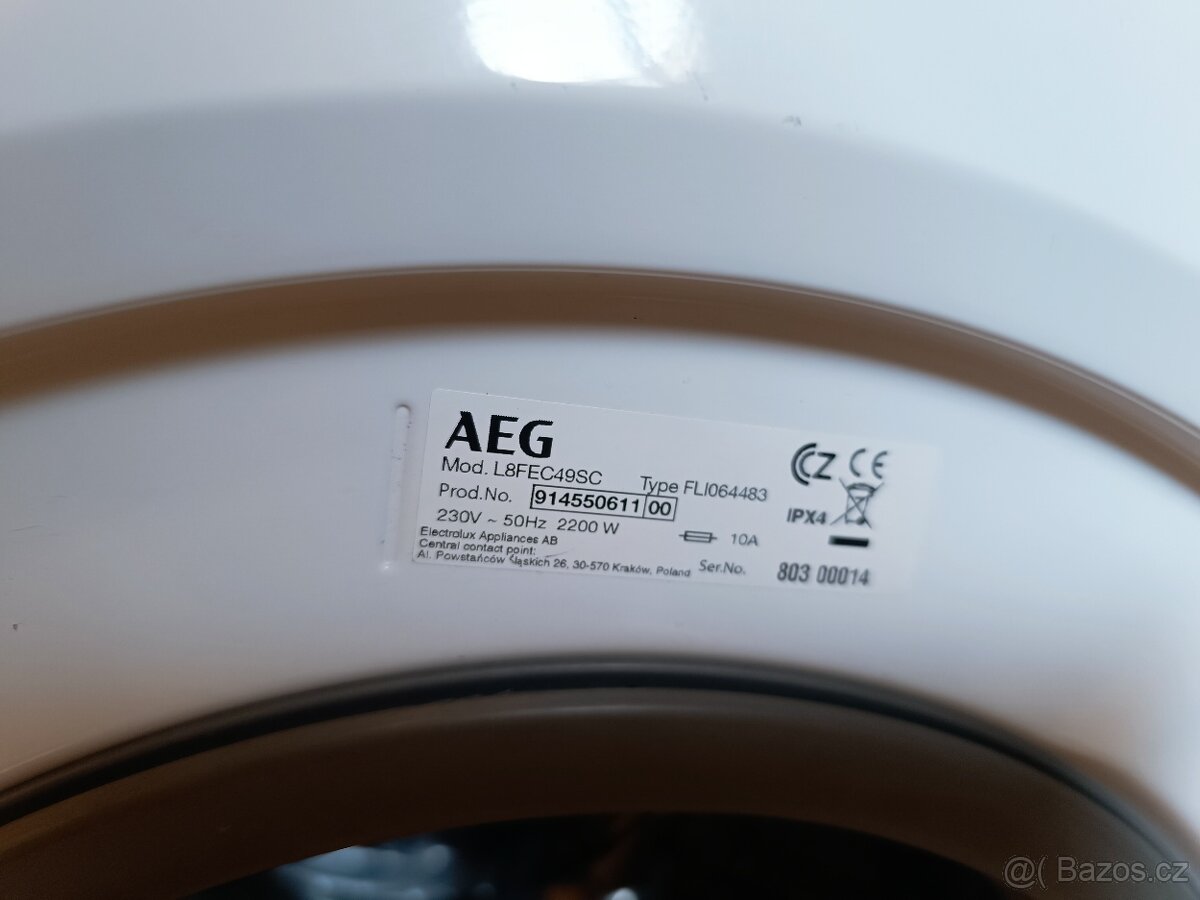 Parní pračka AEG na 9 kg prádla - 6