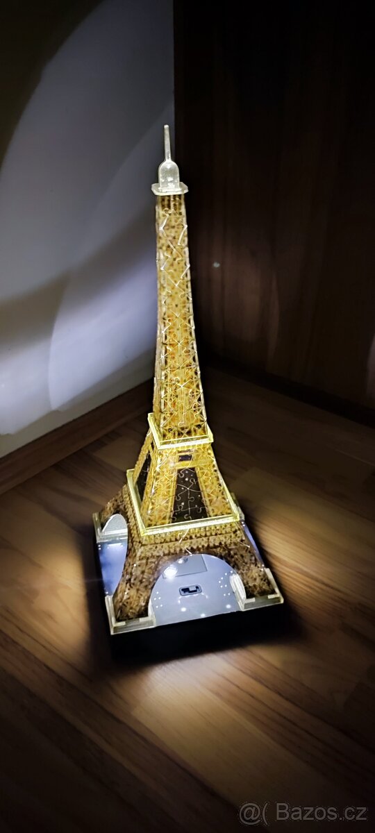 3D Puzzle Eiffelova věž - led osvětlení, 216 dílků - 6