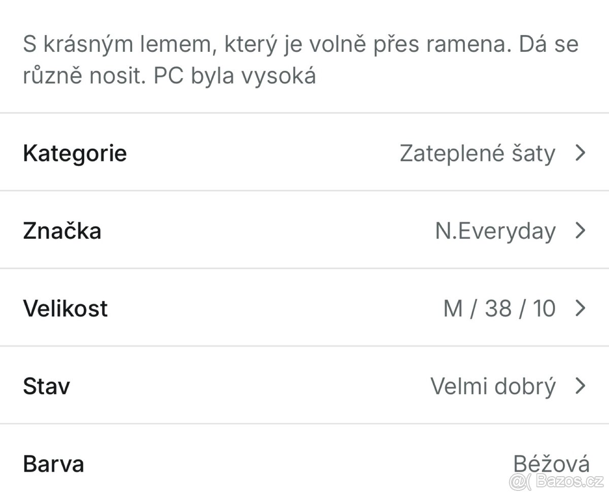 Přízové úpletové šaty M/L - 6