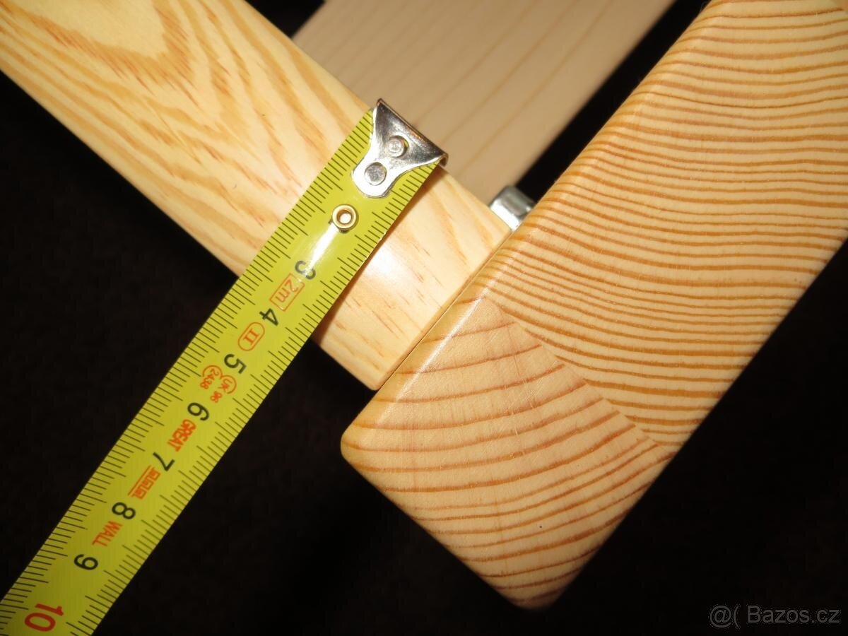 Nová jasanová masivní postel, nosnost 700 kg, Odvezu - 6