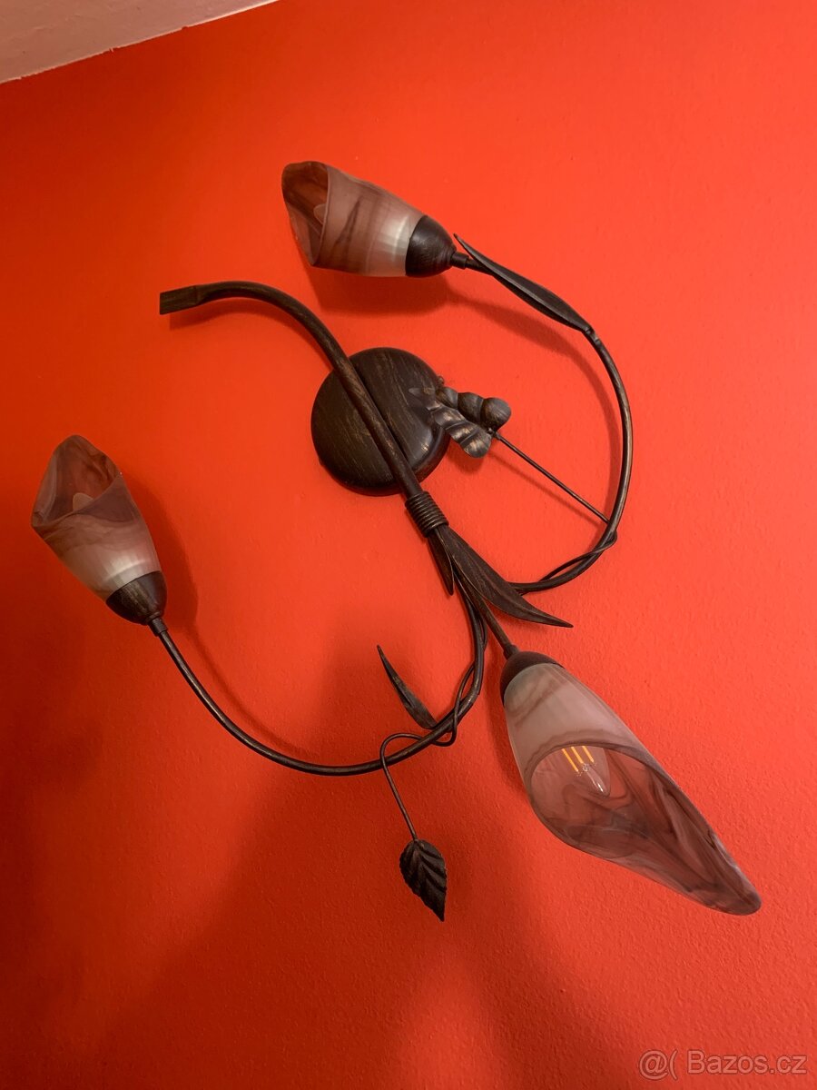 Rustikální bodové svítidla - lustry a nástěnné světla - 6