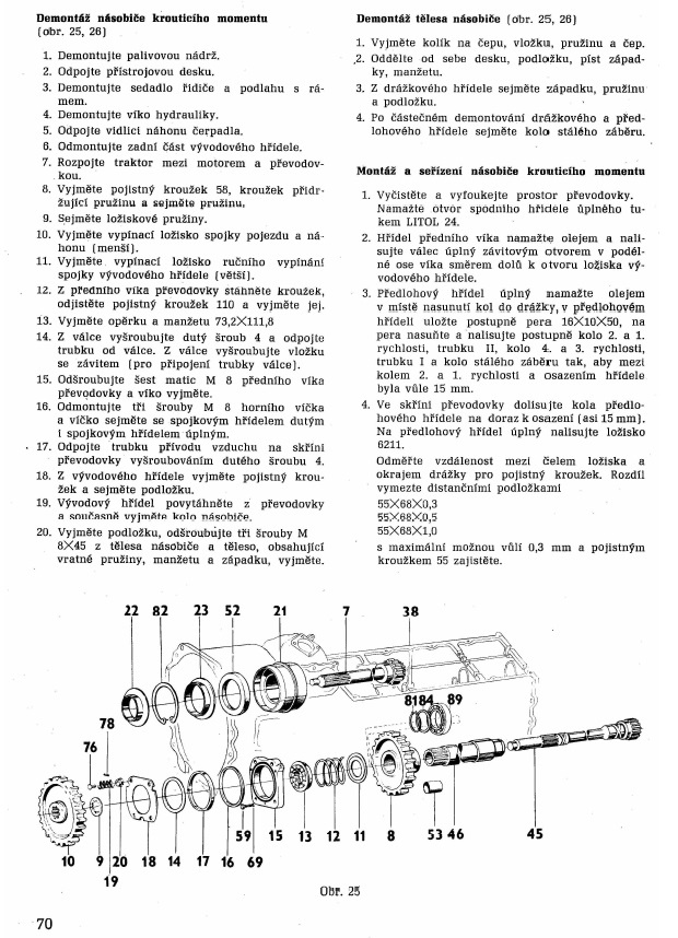Zetor 5011-7045 dílenská příručka, katalog dílů, návod - 6