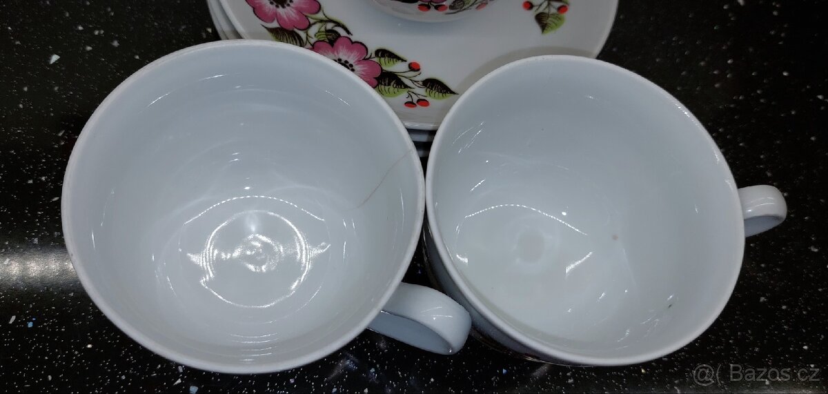 Čajová porcelánová sada Epiag Czechoslovakia - 6