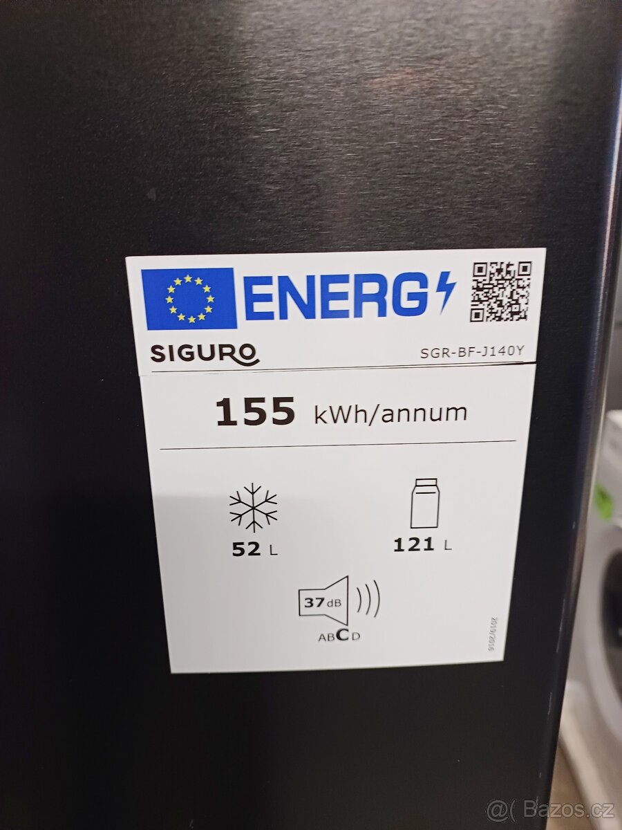 Nová lednička Siguro 143 cm, LowFrost ZÁRUKA - 6