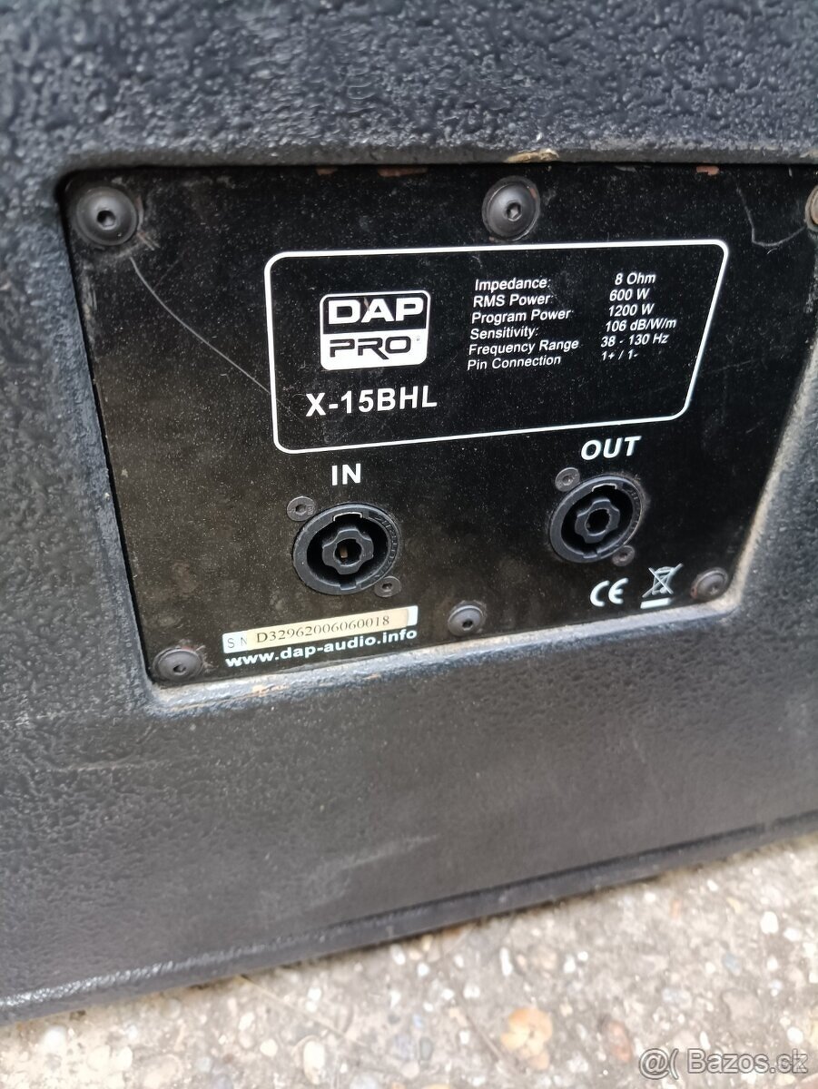 2ks subwoofer DAP AUDIO PRO X-15BLH - 6