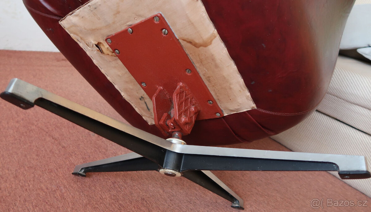 finské kožené křeslo Peem - 6