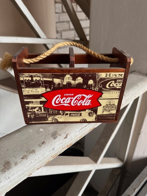 Dřevěný stojan na příbory Coca Cola - 6