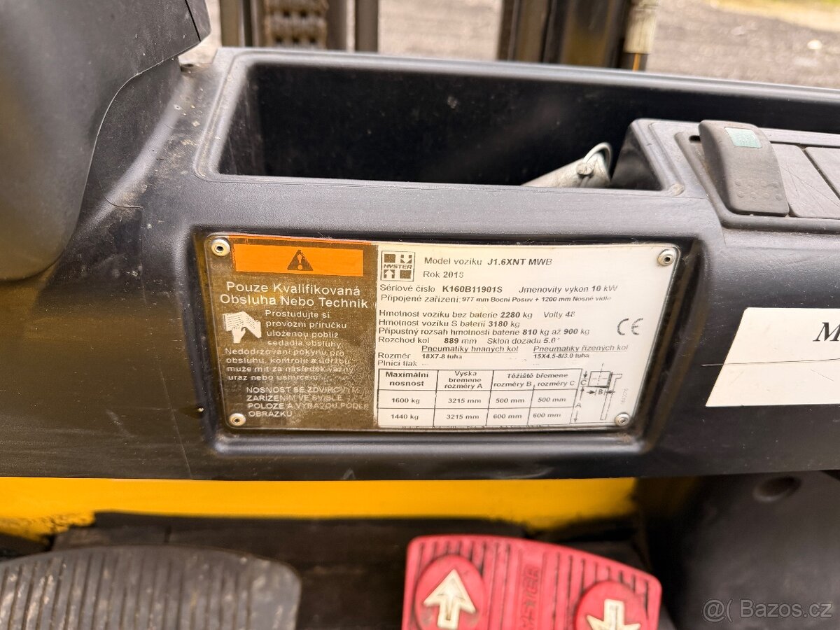 Elektrický Hyster J 1.6XNT za 79.000Kč - 6