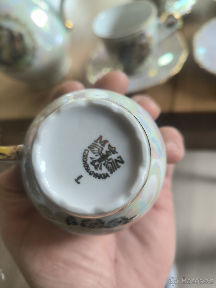 Porcelánová sada tři grácie MZ Czechoslovakia - 6