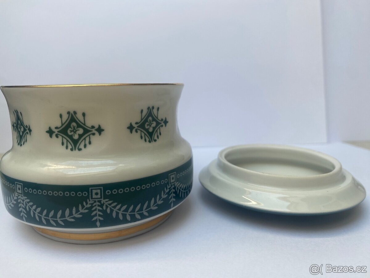 Pirkenhammer „LADA“ – 2 šálky + podšálky, cukřenka s víčkem, - 6