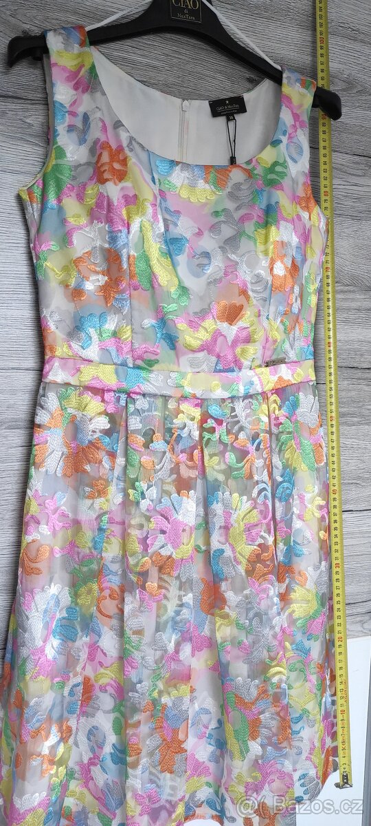 Elegantní květinové šaty – nové s visačkou (velikost 38) - 6