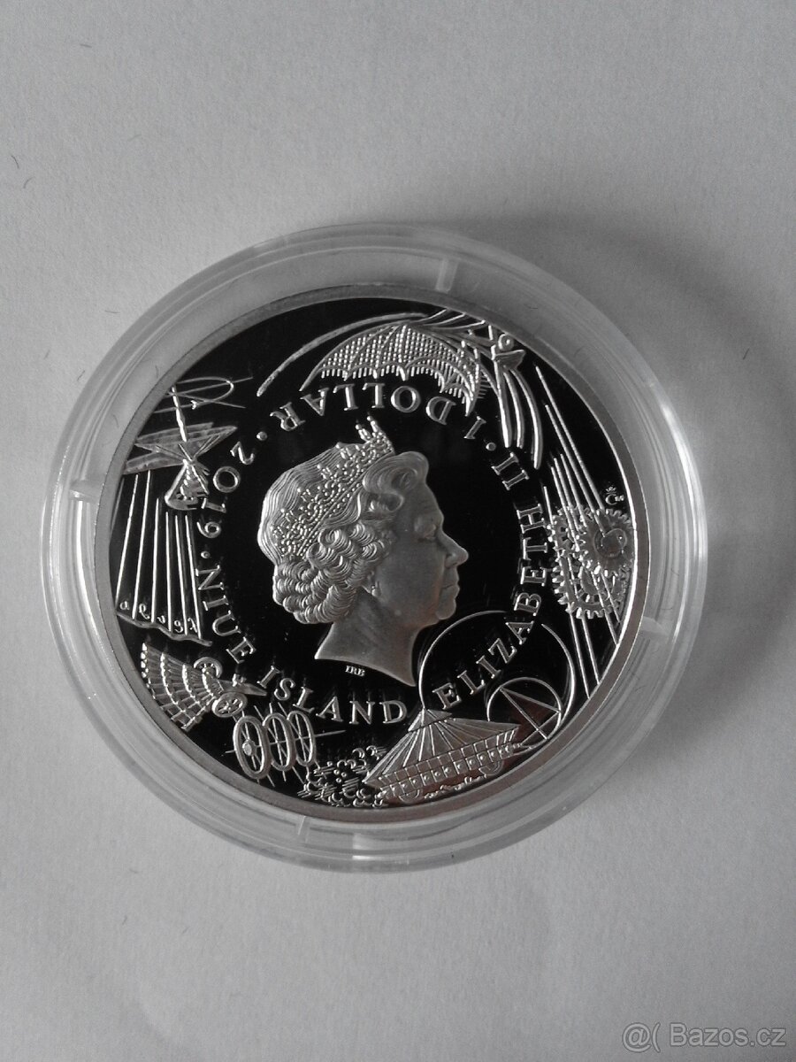 Sada 4 stříbrných mincí Vynálezy Leonarda da Vinci - 6