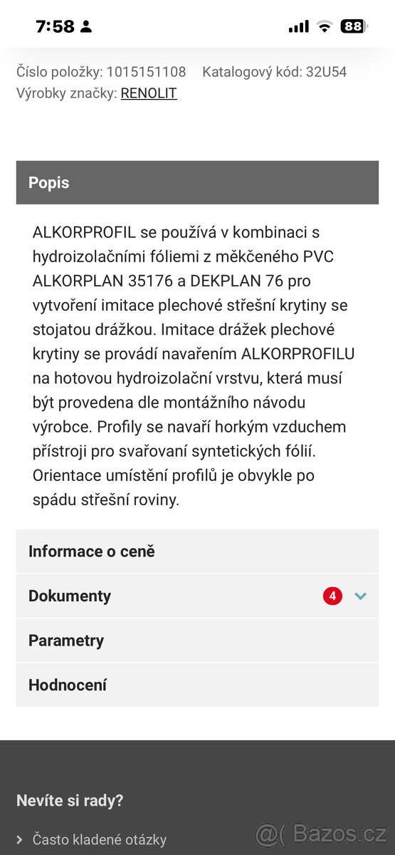 Evalon L profil barva antracit - 6