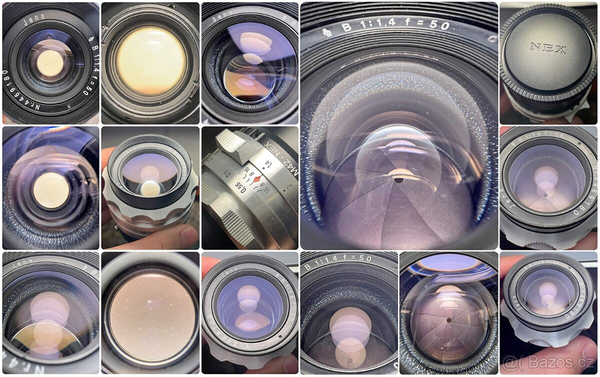 Servisovaný Carl Zeiss Jena BIOTAR 50mm f/1.4 zadaptovaný pr - 6