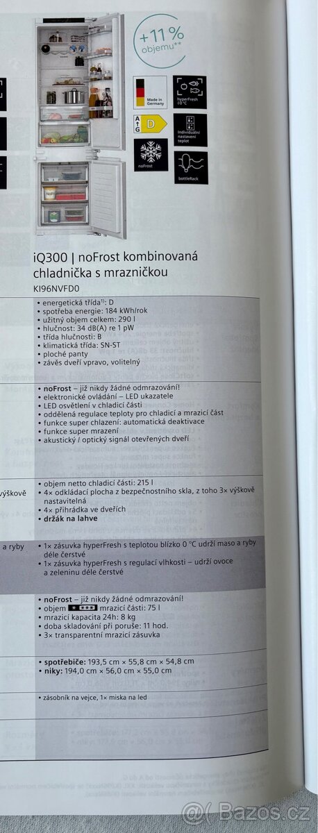 Nová VELIKÁ chladnička SIEMENS -5 let záruka, TOP CENA - 6