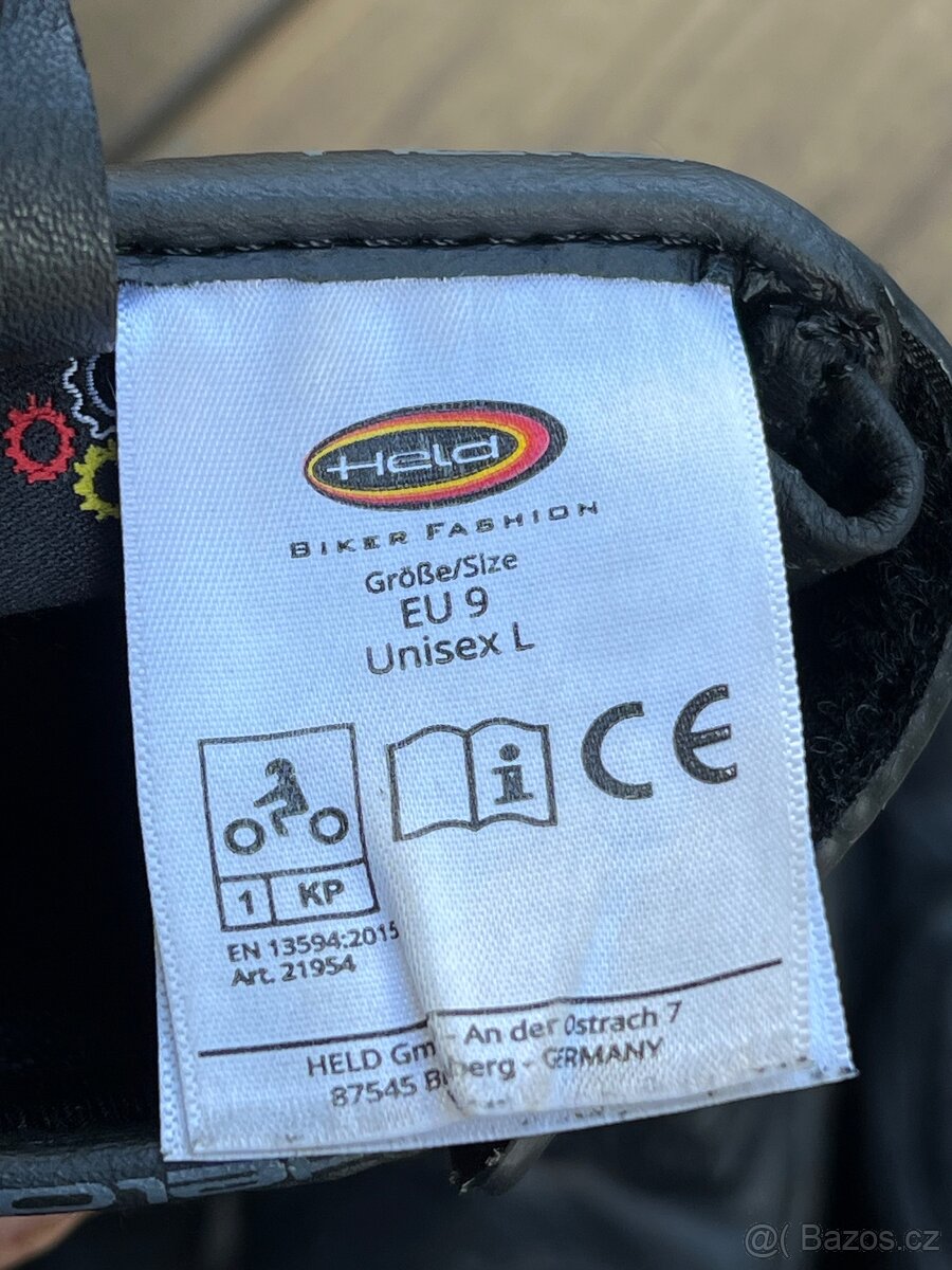 Rukavice HELD 21954 – klokaní kůže, vel. L, výborný stav - 6