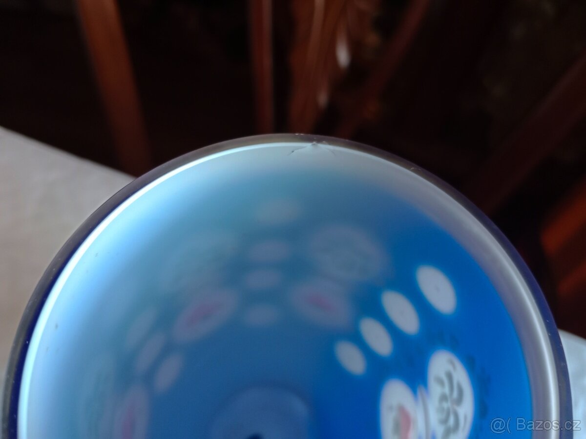 Pěkný, starý přejimaný broušený pohár - 6