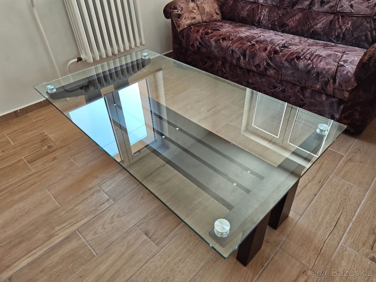 Konferenční stůl - skleněný. - 6