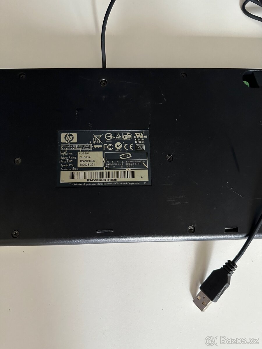 Česká klávesnice HP KU-0316 + myš - 6