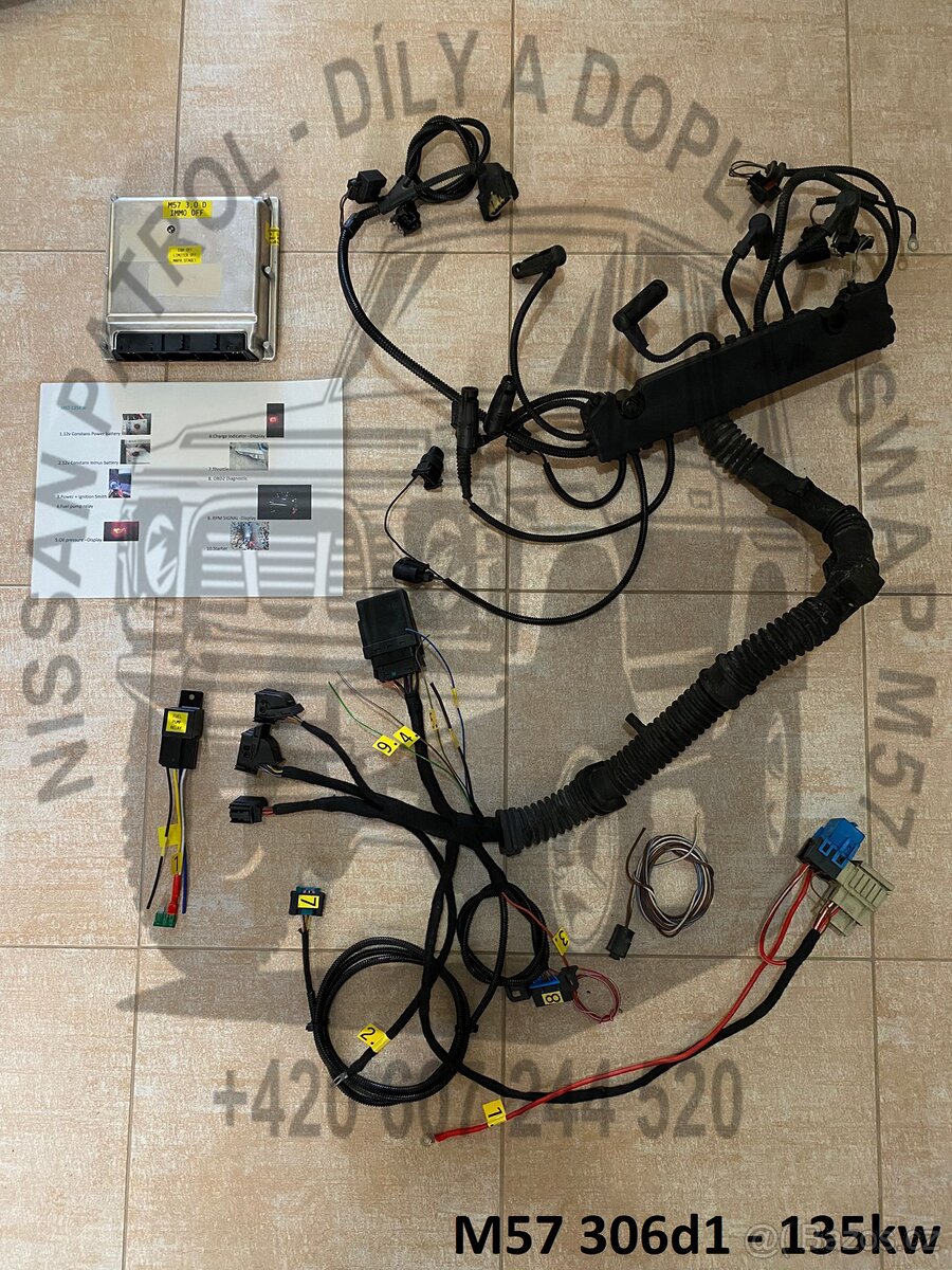 JEEP CHEROKEE XJ 2.5TD - SADA PŘÍSLUŠENSTVÍ PRO SWAP M57 - 6