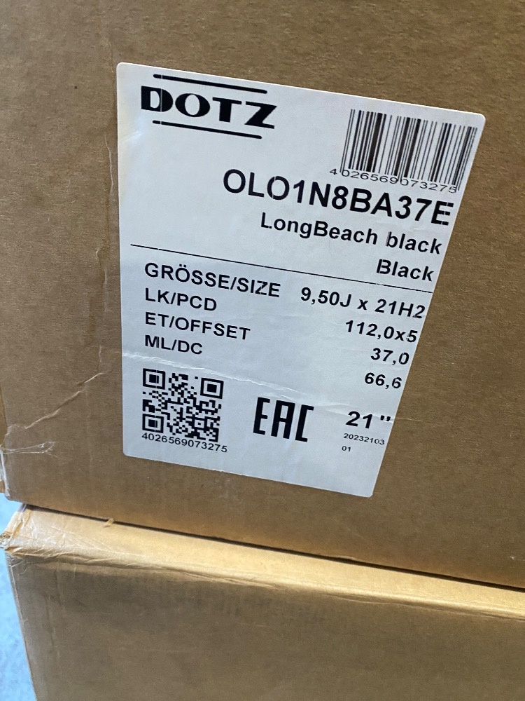 21 alu Dotz 5x112 mm, černé, 4ks - 6