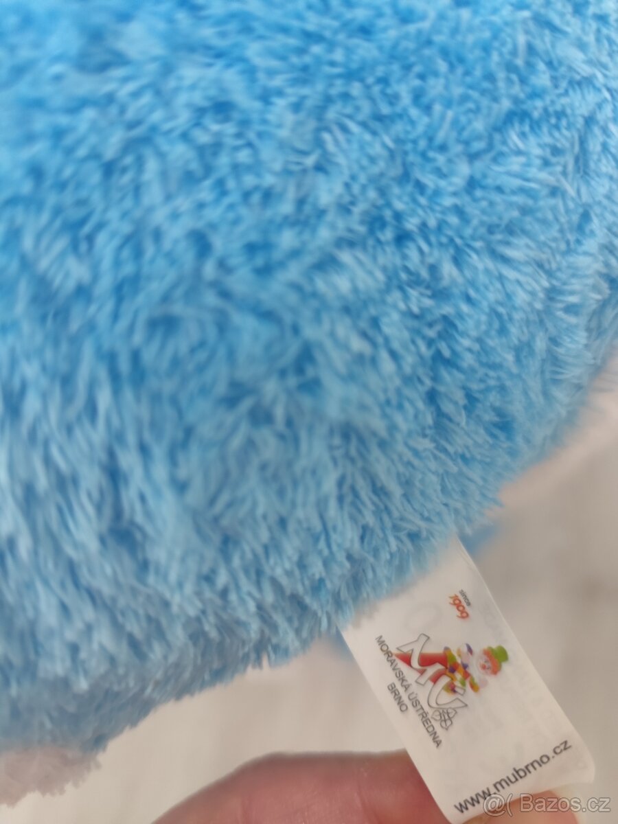 NOVÝ Pejsek s mašlí modrý 40 cm - 6