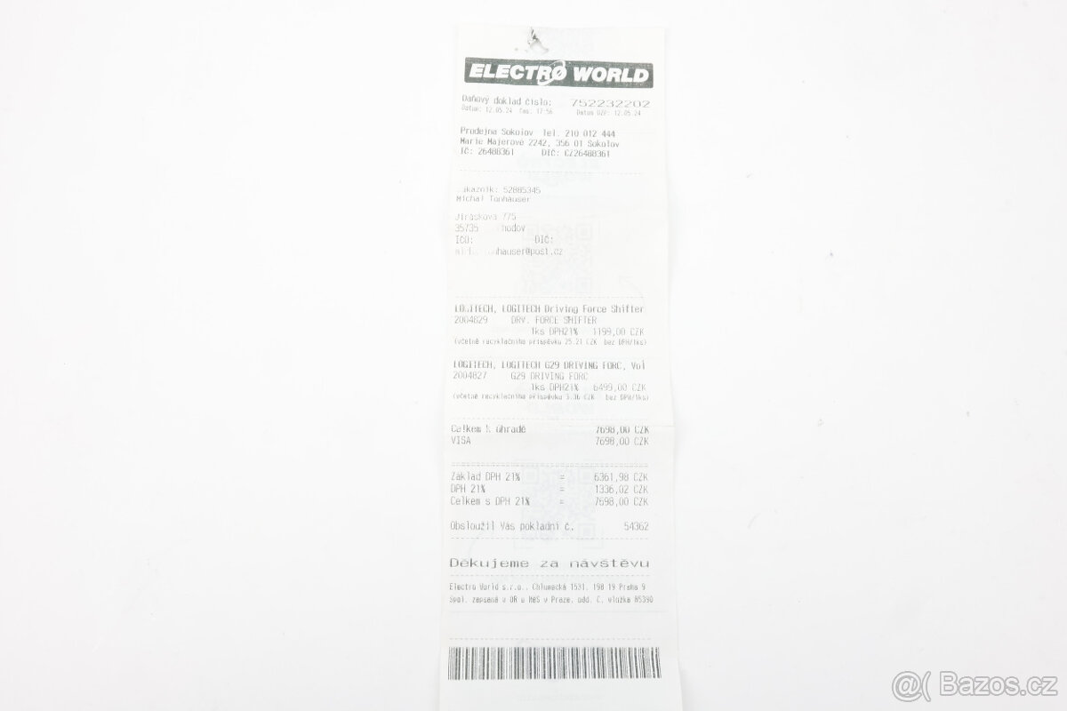 Logitech G29 Driving Force+pedály+řadící páka(PS5,PS4...) - 6